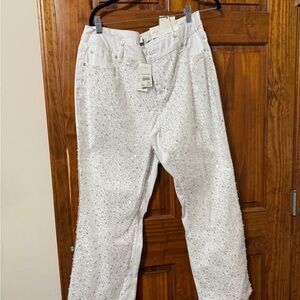 Cato White Straight Leg Jeans